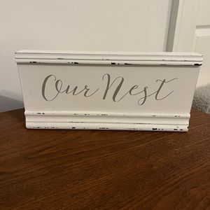 “Our Nest” Rustic Wooden Home Decor